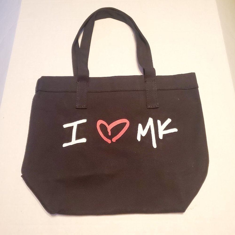 Michael Kors Black Canvas Tote Bag